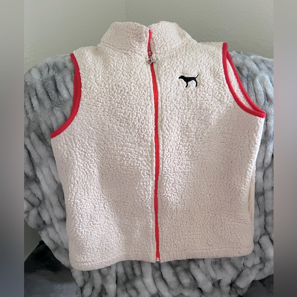 VS Pink Sherpa vest